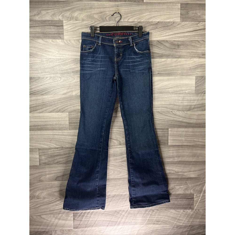 Tommy‎ Jeans Dark Wash Women's Jeans Size 3 , Bootcut Denim Blue, Youth Juniors